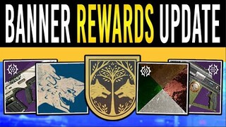 Destiny 2: IRON BANNER REWARD UPDATE! New LOOT, Rank Rewards, Weapon Rolls & Rep Boost Changes!