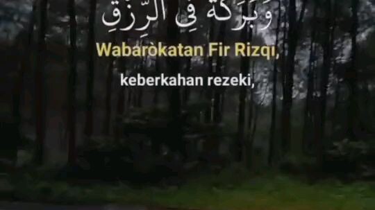 doa Keberkahan..
