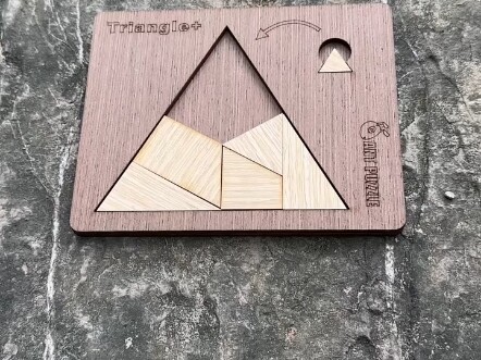 คุณรู้ไหมว่าจะใส่สามเหลี่ยมเล็กเข้าไปในสามเหลี่ยมใหญ่ได้อย่างไร?