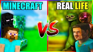 Minecraft mobs in real life 🔥