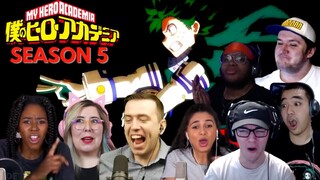 MY HERO ACADEMIA SEASON 5 TRAILER 3 REACTION COMPILATION