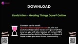 [COURSES2DAY.ORG] David Allen – Getting Things Done® Online