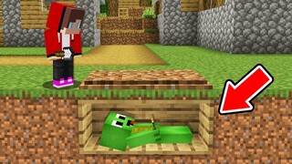 WHAT HAPPENES IF BABY MIKEY STAY UNDEGROUND in Minecraft (Maizen Mazien Mizen) JJ and MIkey