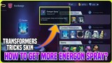 Tutorial How To Get Transformers Skin Very FAST? Convert into Energon Spray | MLBB