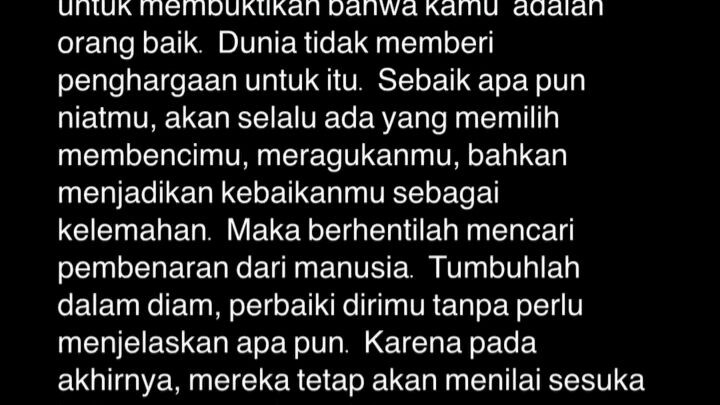tak perlu jadi baik