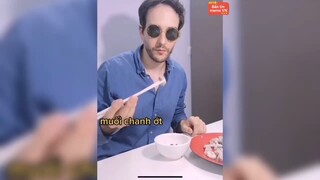 Một anh Tây đam mê đồ ăn Việt Nam #memehai