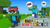 ZOMBIE'S BIGGEST REGRET: A Father's Day Special: VERY TOUCHING Monster School Minecraft Animation