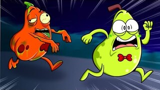 Geng Buah vs Zombi || Tips Bertahan Hidup dari Serangan Zombi oleh Sepasang Pir