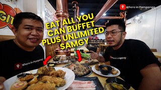 Eat all you can buffet + unlimited samgy sa Burgos Guagua Pampanga