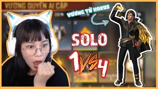 [FREE FIRE] VƯƠNG TỬ Misthy solo 1 VS 4 quyết tâm dành TOP 1!!!