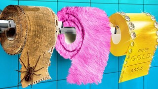 GIÀU VS NGHÈO! THỦ THUẬT NHÀ TẮM CHO MỌI TÌNH HUỐNG