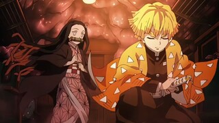 أمسك تانجيرو السيف موجهاً إياه نحو رقبته، فاستيقظ أخيرًا من حلمه.