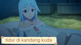 #KompetisiKreasiUnggahan4 , nolep dan dewi tidur di kandang kuda