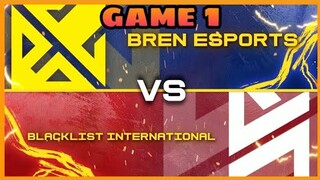 (GAME 1) BREN ESPORTS VS BLACKLIST INTERNATIONAL | MPL-PH SEASON 7 | MLBB!