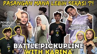 KARINA VS SYAHMAN,PICKUPLINE SIAPA PALING PRO,KANDA PILIH AISYAH?