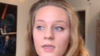 The girl says she can only fall asleep if everything is arranged clearly like this first.