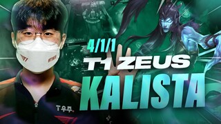 T1 ZEUS KALISTAR VS JAYCE, HỌNG PHÁO KỸ NĂNG (LMHT)12.5