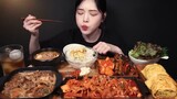 Spicy Squid Jeyukbokkeum, Bulgogi, Doenjang-jjigae Mukbang Korean Food ASMR