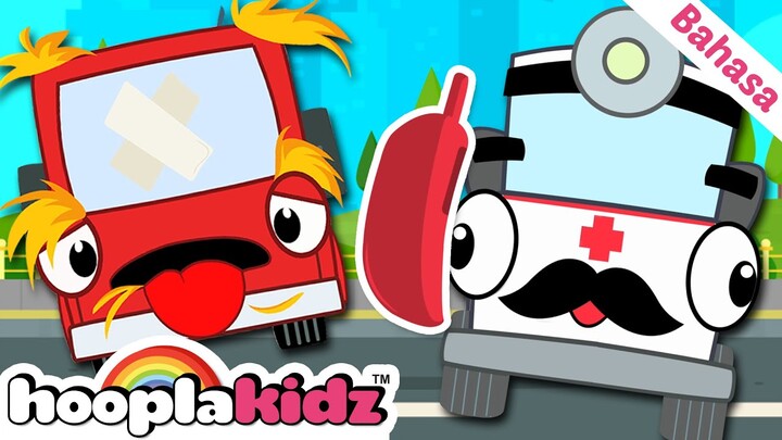 5 Bis Kecil | Lagu Kendaraan | Pelajari Tentang Kendaraan | HooplaKidz Bahasa Indonesia