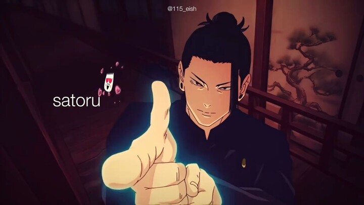 albino kesayangan 😳 #jjk #gojosatoru #geto #besfriend