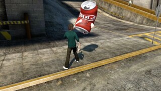 The best coke boy of the year, challenged the foreigner to skateboard with cans19