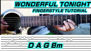 Wonderful Tonight | Eric Clapton | (Guitar Fingerstyle Tutorial) (TABS)