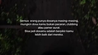 jikalau kamu merasa diri mu lebih baik dan lebih benar maka itu adalah godaan setan