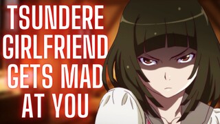 {ASMR Roleplay} Tsundere Girlfriend Gets Mad At You