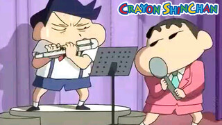 [Crayon Shin-chan] Shin chan and Toru Kazama singing the theme song