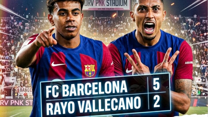 YAMAL MULAI BIKIN MESSI KELIHATAN BIASA AJA?Barca menang 5-2 atas Rayo, dan Yamal lagi-lagi bikin