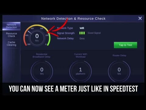 YOU CAN NOW SEE A METER JUST LIKE IN SPEEDTEST | MOBILE LEGENDS