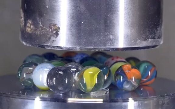 【液压机压一切】玻璃制品