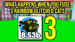 What Happens When You Fuse 3 Rainbow Glitched Cat in Pet Simulator X