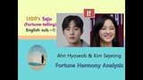 Ahn Hyo seop & Kim Se jeong (Fortune Harmony Analysis)