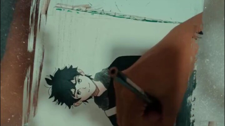 tradisional drawing a boy