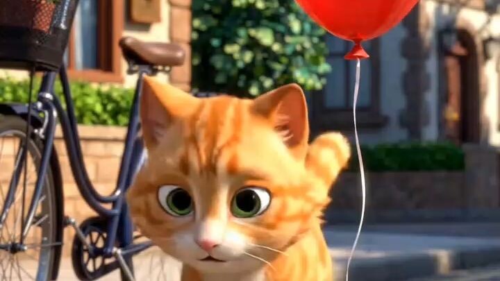 “Cat Returns Her Lost Balloon ❤️🐱🎈”