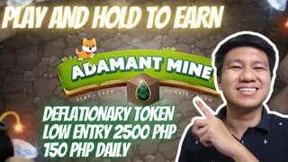 ADAMANT MINE - GAME AND TOKEN REVIEW | LOW ENTRY GAME | PINOY DEV TEAM (TAGALOG)