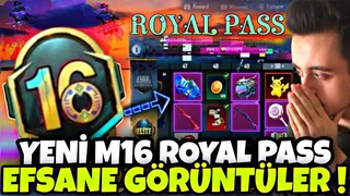 YENİ M16 ROYAL PASS EFSANE GÖRÜNTÜLER !! M16 RP 1-50 ÖDÜLLERİ !! M16 ROYAL PASS PUBG MOBİLE
