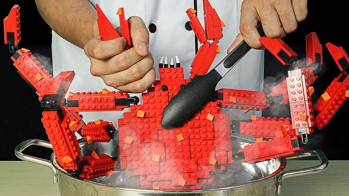 Nấu món LEGO Giant King Crab trong cuộc sống thực, con cua này rất vui nhộn!