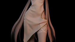 【洛天依MMD／布料】手办，但是会开花花🌸