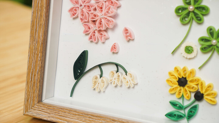 [DIY]ม้วนกระดาษเป็นดอกซากุระ