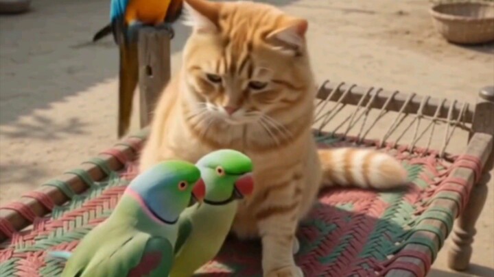 She Was NOT Ready For That 😂🐱🦜