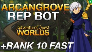 ARCANGROVE REP BOT - RANK 10 FAST | AQW BOTS 2019