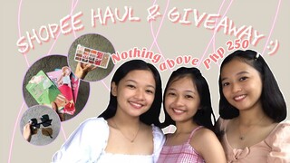 SHOPEE TRY-ON HAUL AND GIVEAWAY