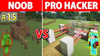 Minecraft NOOB VS PRO: Safest Secret Base Challenge / Animation EPISODE 15
