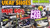 SALE! MURANG UKAY SHOES at MAY NAKA NEW ARRIVAL DAMI PAGPIPILIAN.60% ukay shoes isetann recto