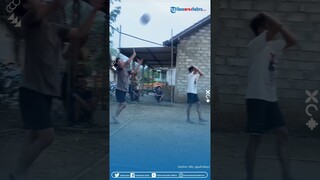 Bolanya Tepat Sasaran! Video Permainan Volly Satu Ini Sukses Bikin yang Nonton Kaget