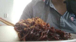Asmr Eating Sounds-  Korean Black Bean  Noodles