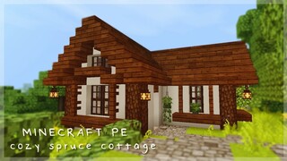 [Minecraft] Spruce Cottage | aesthetic speedbuild 🍃🌰