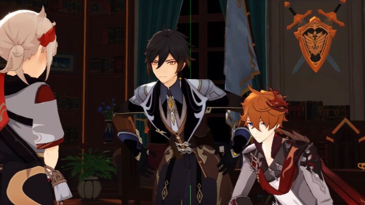 [MMD]Pembicaraan lucu antara Zhongli & Kazuha|<Genshin Impact>